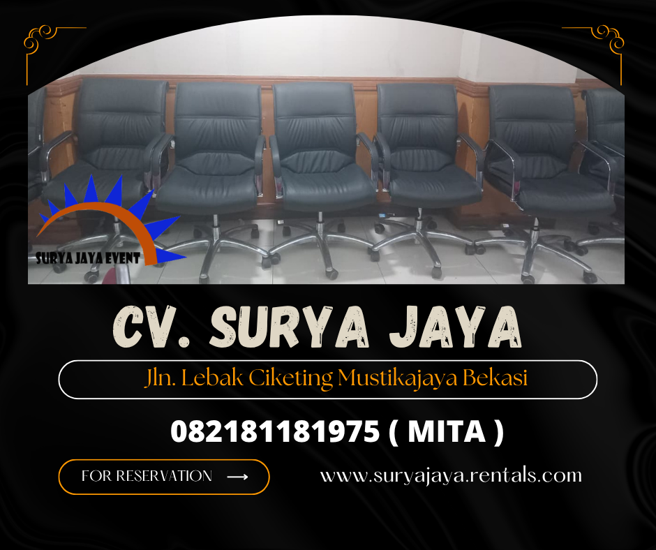 Rental Kursi Direktur Vip Warna Hitam Jakarta