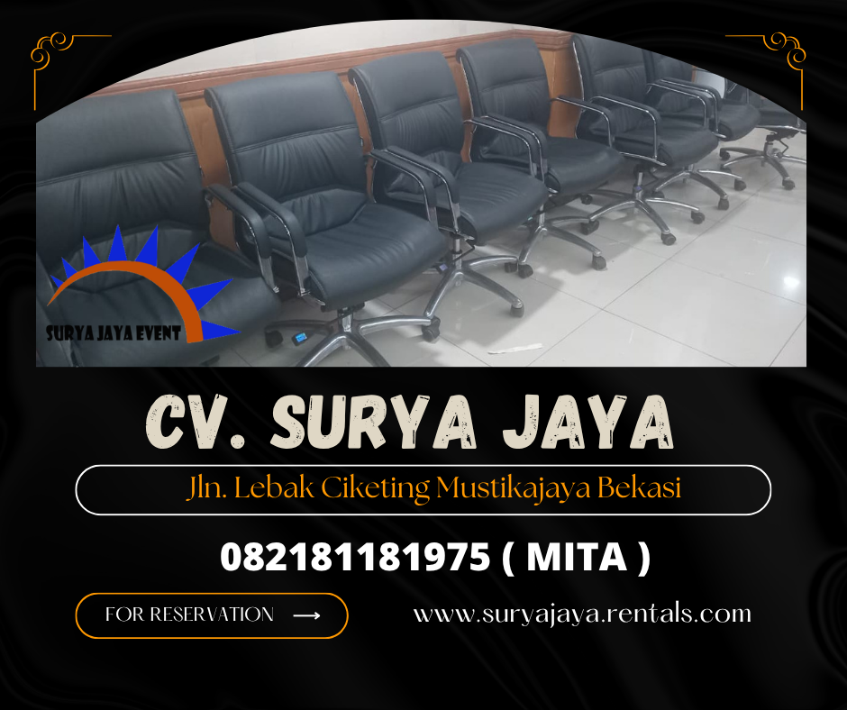 Rental Kursi Direktur Vip Warna Hitam Jakarta
