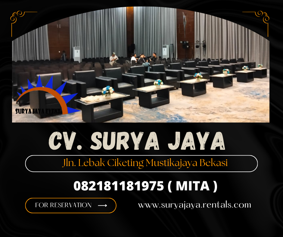 Sewa Sofa kotak Minimalis Warna Hitam Bogor