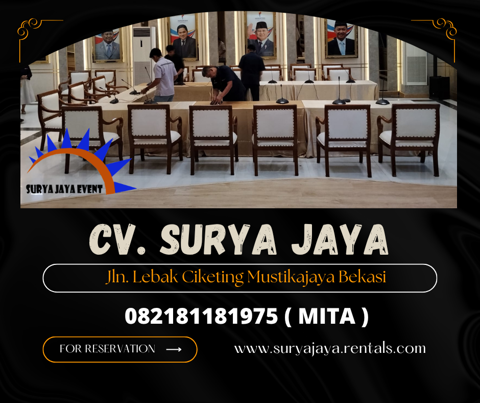 DISEWAKAN KURSI VIP KAYU WILAYAH JAKARTA