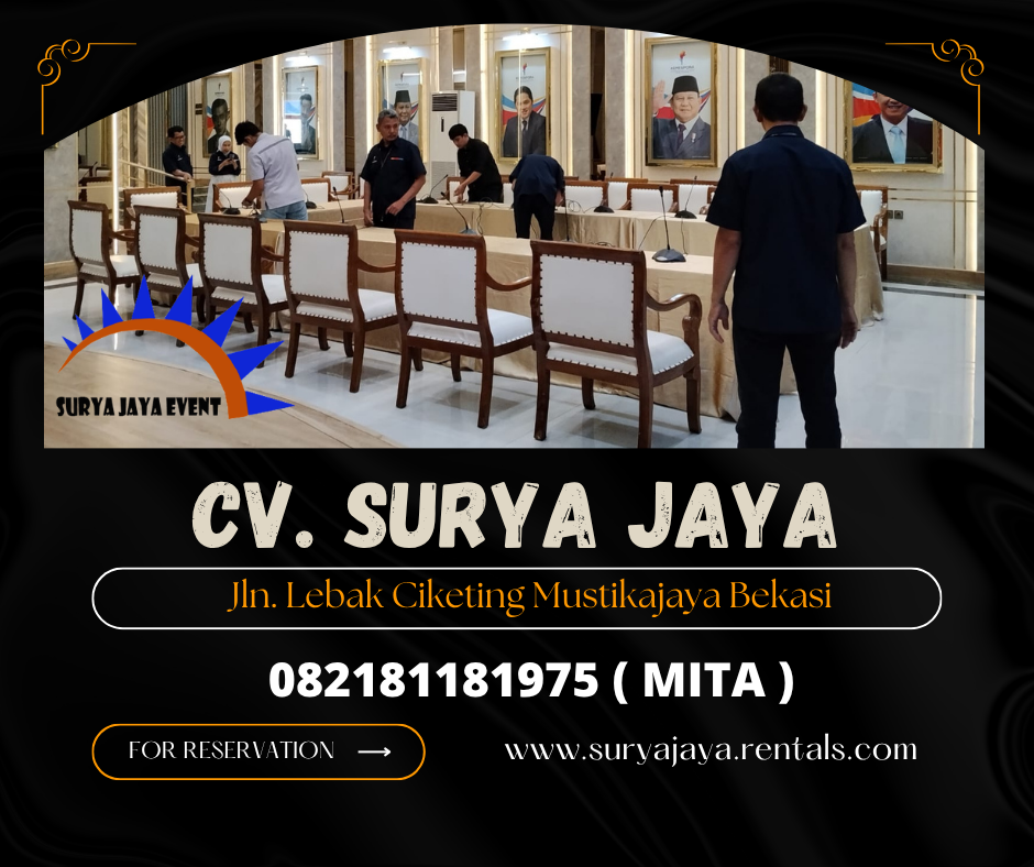 DISEWAKAN KURSI VIP KAYU WILAYAH JAKARTA