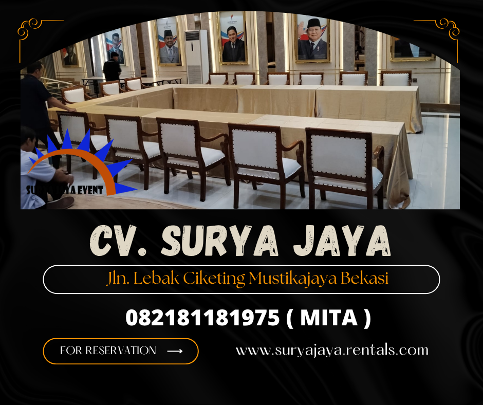 DISEWAKAN KURSI VIP KAYU WILAYAH JAKARTA