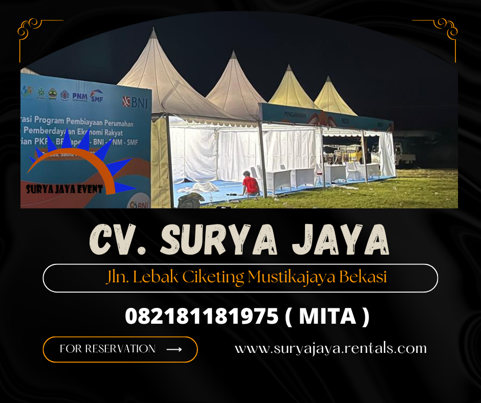 GUDANG SEWA TENDA SARNAFIL MURAH DI JAKARTA