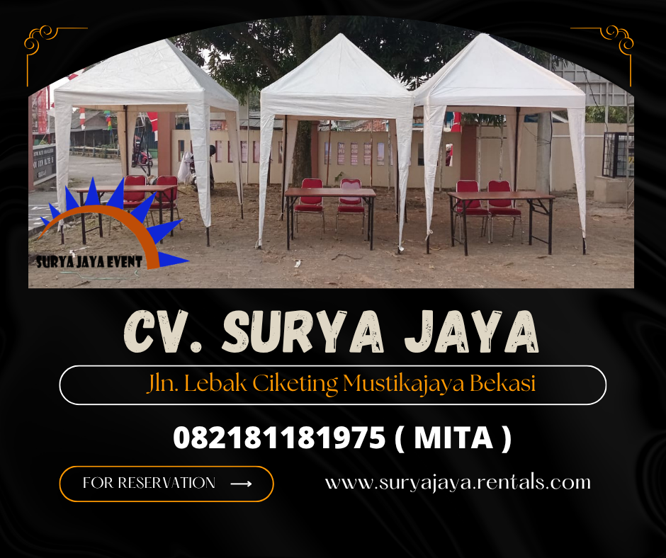 Sewa Tenda bazar Putih Cibarusah Bekasi