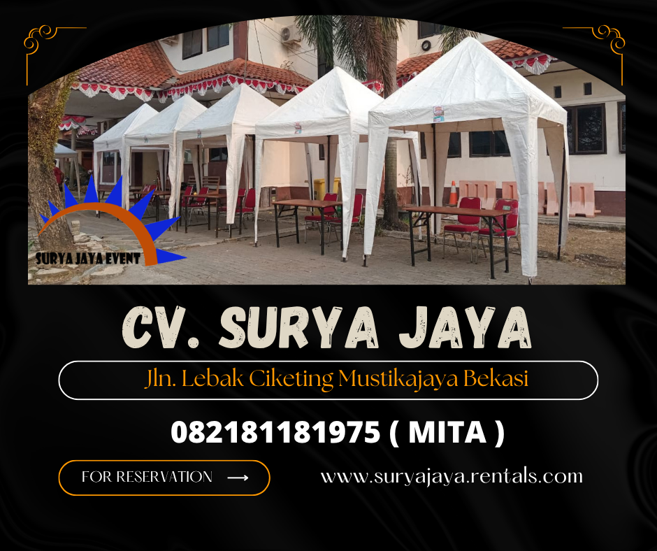 Sewa Tenda bazar Putih Cibarusah Bekasi