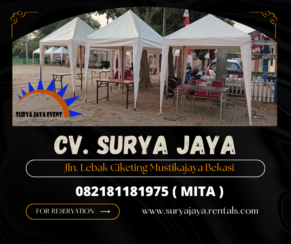Sewa Tenda bazar Putih Cibarusah Bekasi