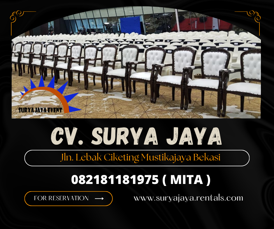 Sewa Kursi VIP Kayu Atau Arm Chairs VIP Gedung Asean Blok M