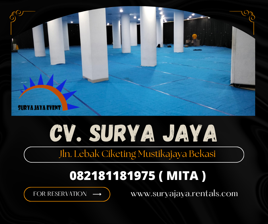 Sewa Karpet Biru Dan Mini Stage Jakarta
