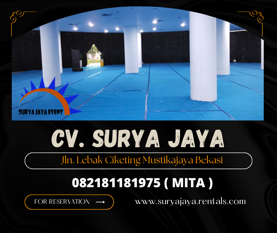 Sewa Karpet Biru Dan Mini Stage Jakarta