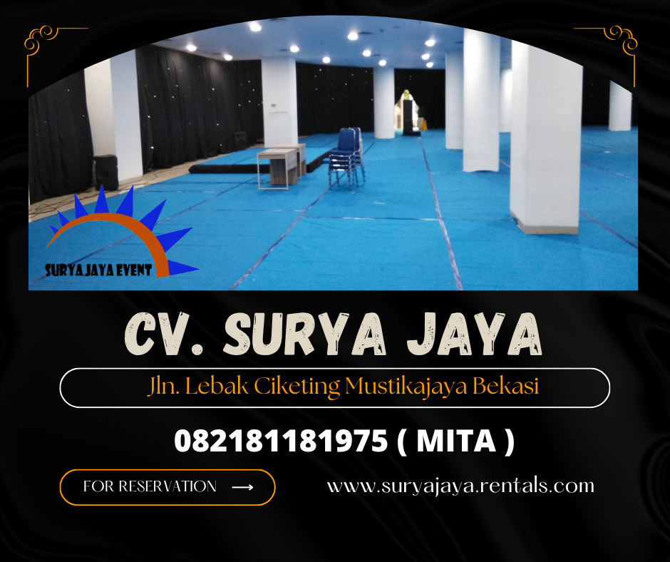 Sewa Karpet Biru Dan Mini Stage Jakarta