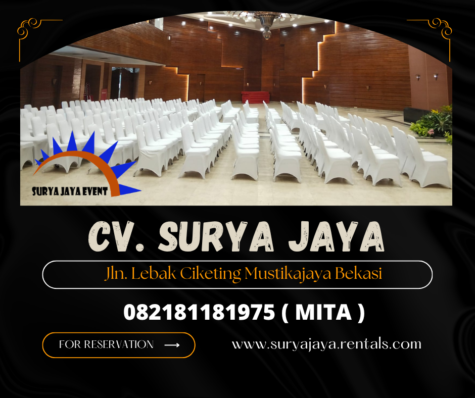 RENTAL KURSI FUTURA COVER WHITE AREA JAKARTA