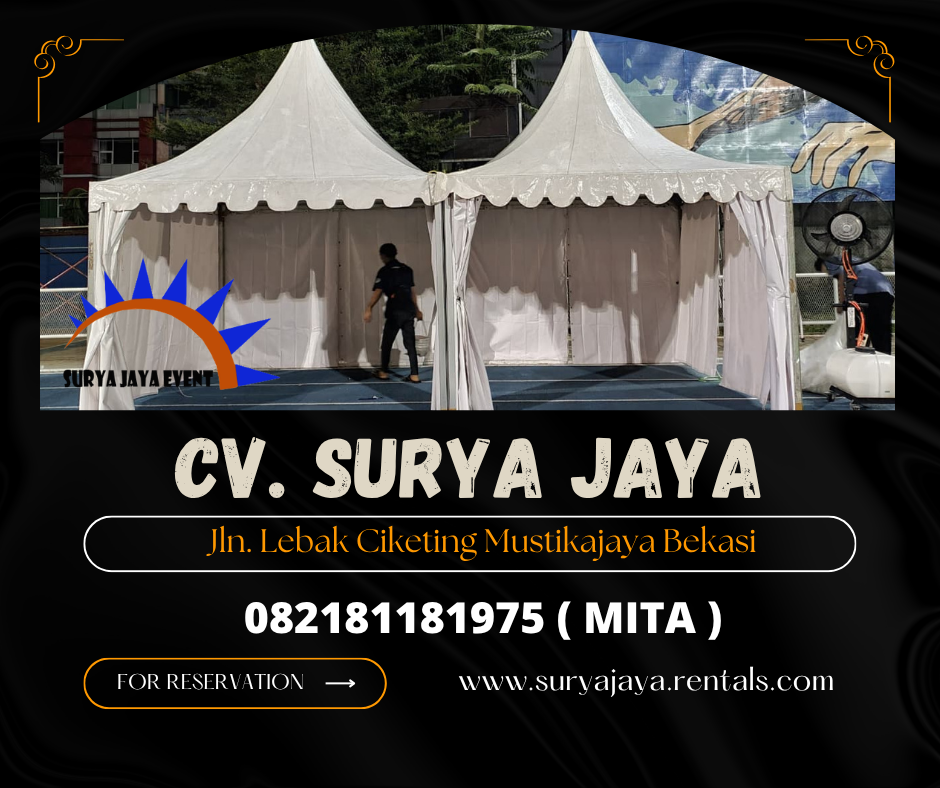 Sewa Tenda Sarnafil White Wilayah Jakarta (082181181975)