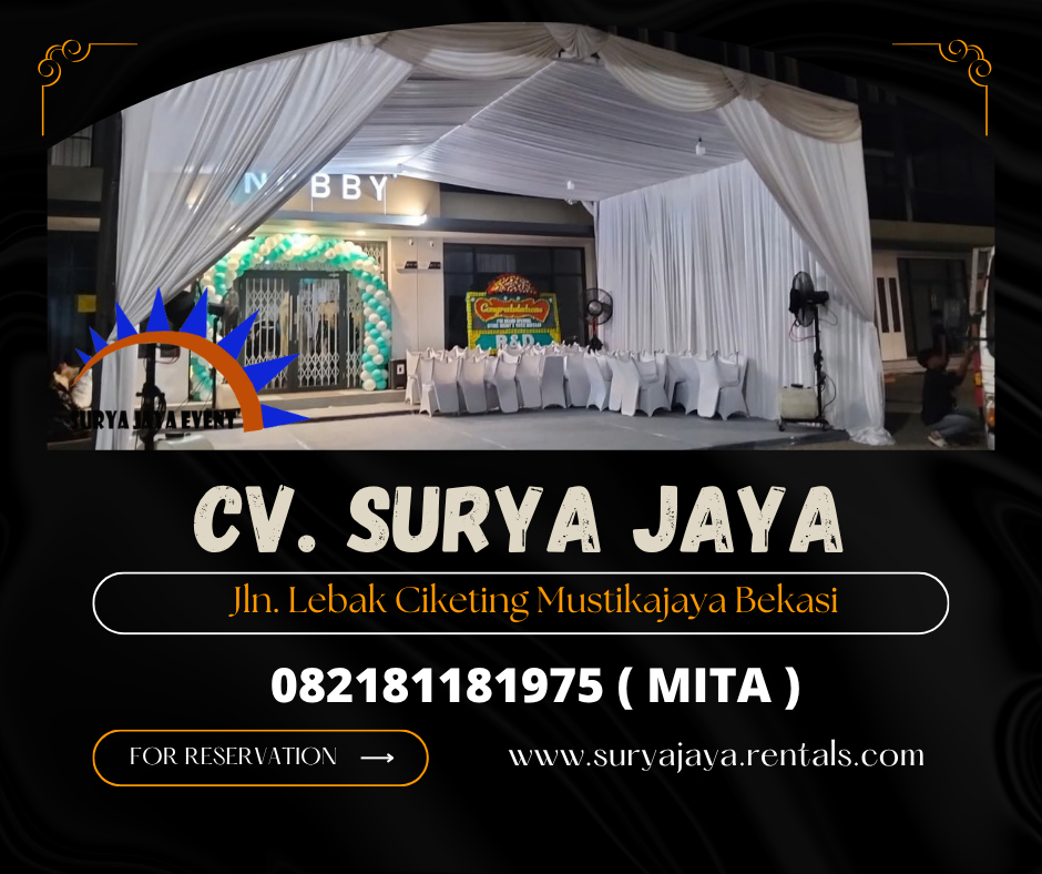Sewa Tenda Hanggar Dekor Serut Jakarta (082181181975)