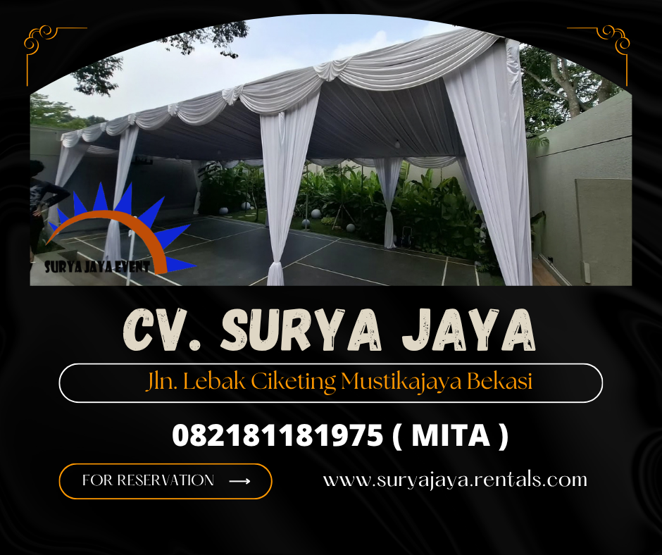 Sewa Tenda Hanggar Dekor Serut Jakarta (082181181975)