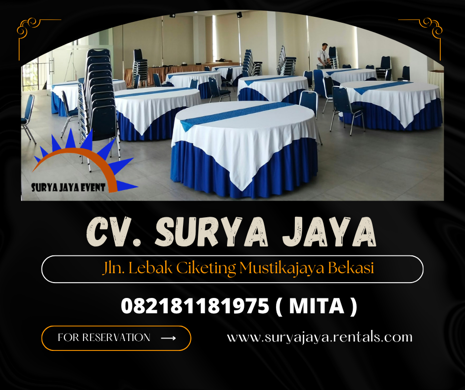 Sewa Meja Bulat Jakarta (082181181975)