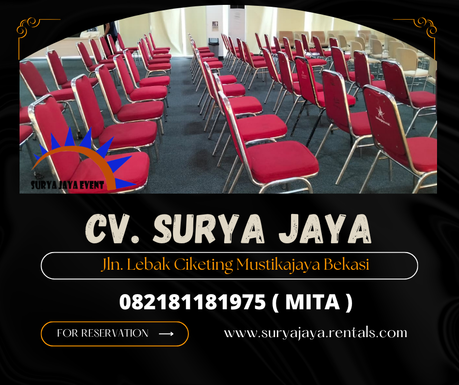Sewa Kursi Susun Stainless PIK (082181181975)
