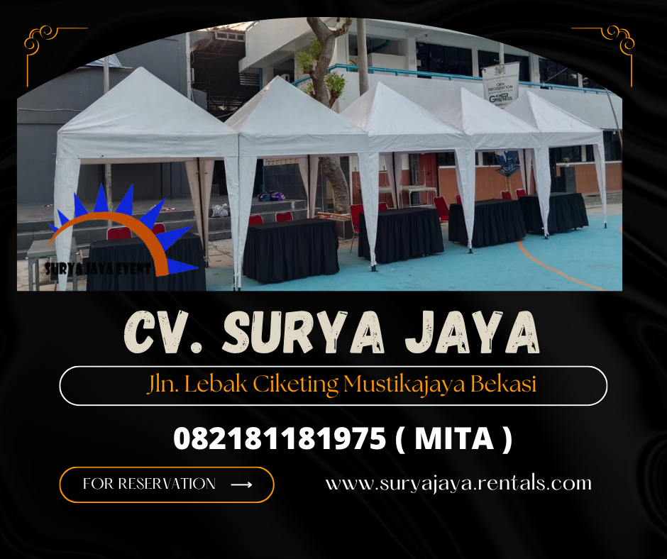 MENYEWAKAN TENDA BAZAR OUT DOOR JAKARTA 082181181975