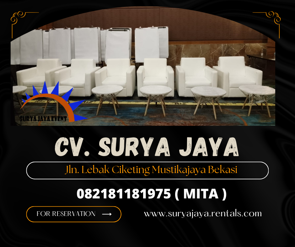 Rental Sofa Kotak,Meja Dirmy Putih Jakarta (082181181975)