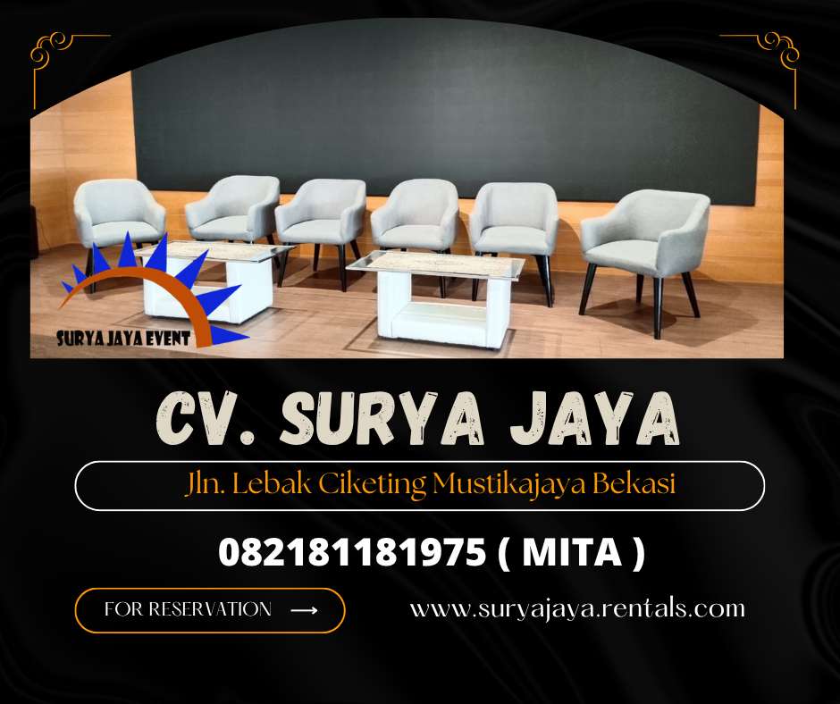 Rental Sofa Studio Dan Meja Kaca Vip Jakarta (082181181975)