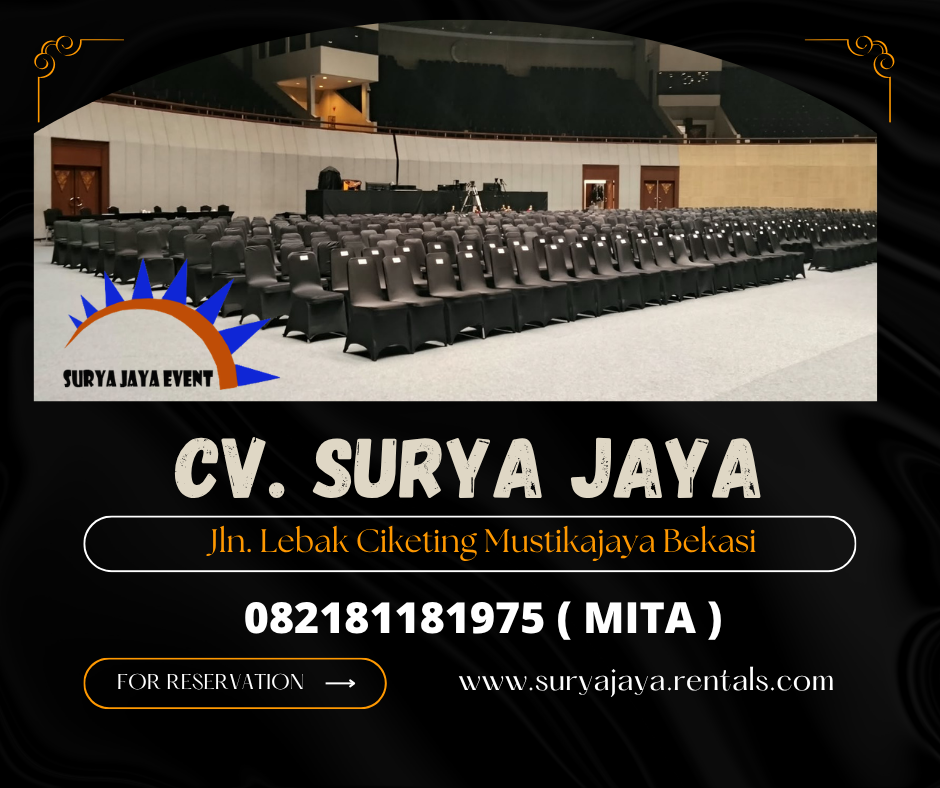 Sewa Kursi Plus Sarung Kursi Ketat Hitam Jakpus (082181181975)