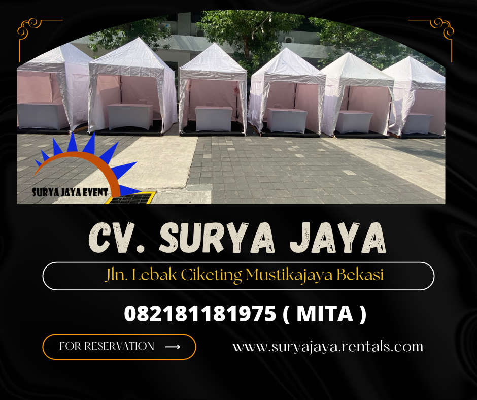 Rental Tenda Bazar Putih 2x2m Dan 3x3m Jakarta (082181181975)