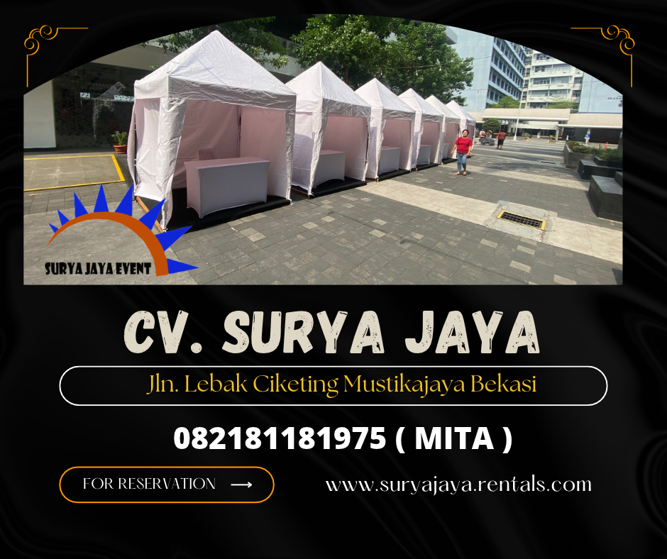 Rental Tenda Bazar Putih 2x2m Dan 3x3m Jakarta (082181181975)