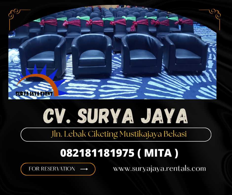 Rental Sofa Oval Warna Hitam Jakarta (082181181975)