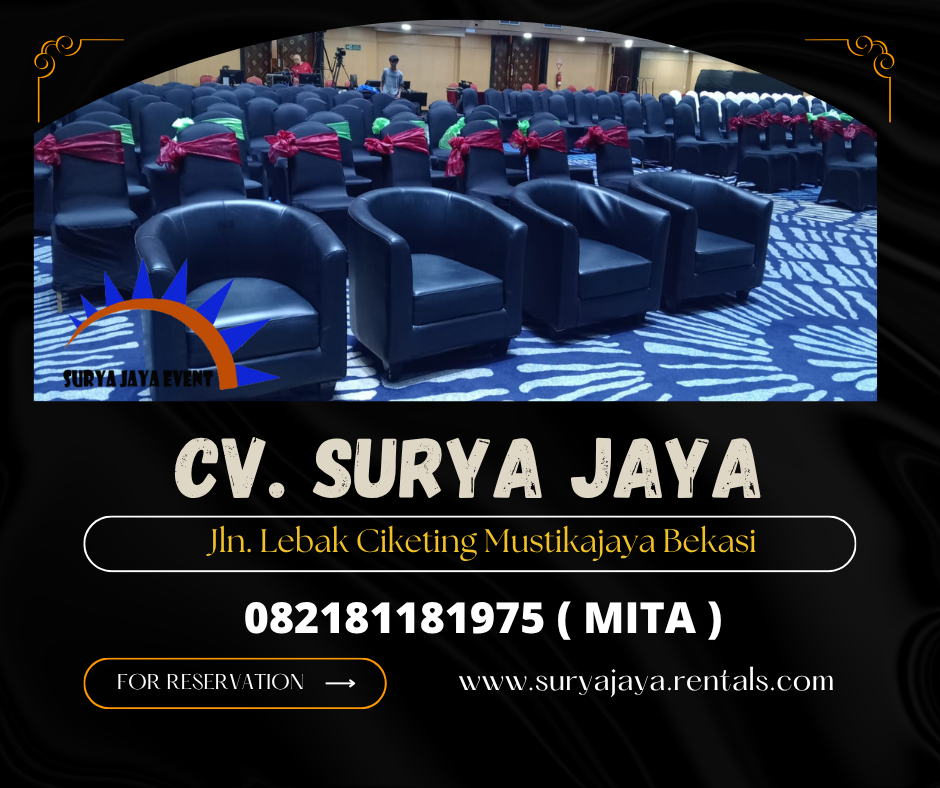 Rental Sofa Oval Warna Hitam Jakarta (082181181975)