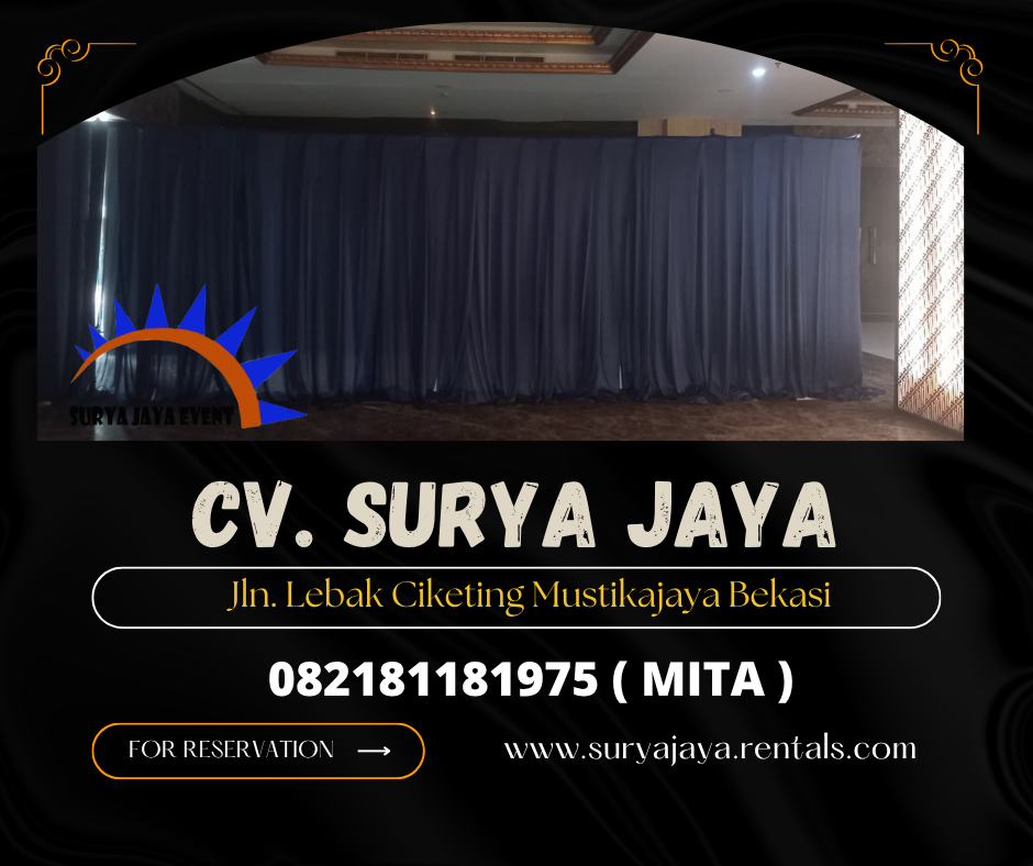 Rental Black Curtain Event Graha Dirgantara (082181181975)