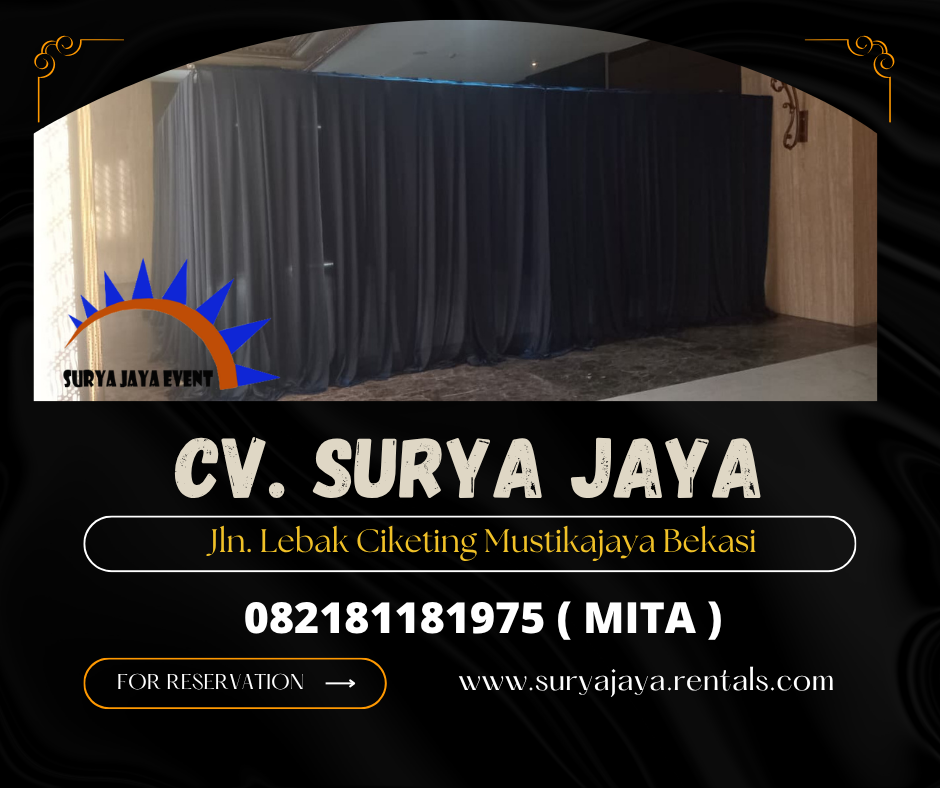 Rental Black Curtain Event Graha Dirgantara (082181181975)