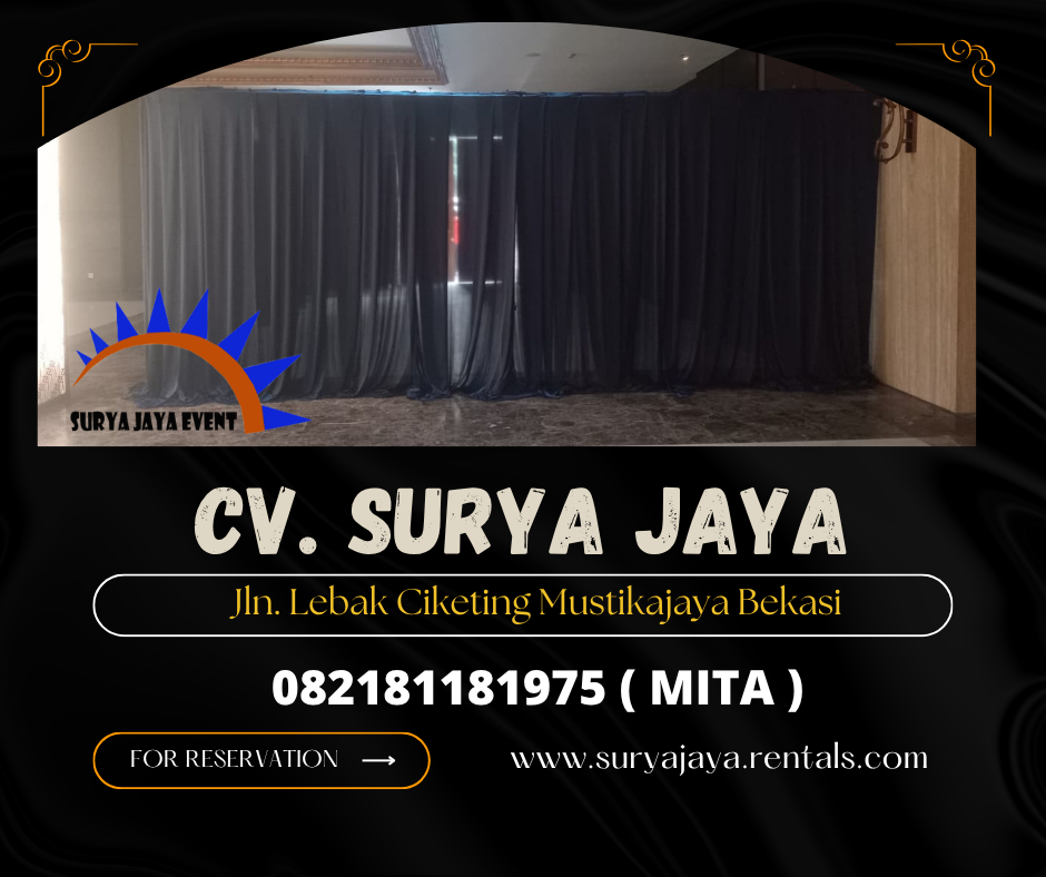 Rental Black Curtain Event Graha Dirgantara (082181181975)