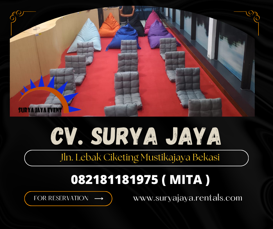 GUDANG SEWA SOFA LESEHAN WILAYAH JAKARTA