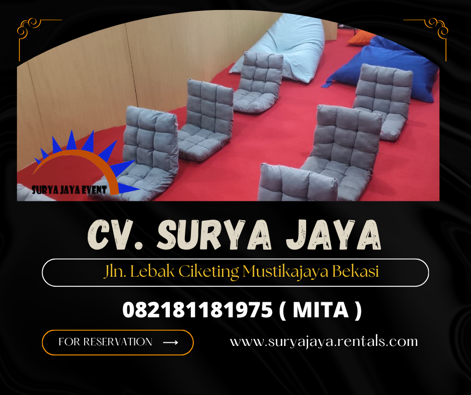 GUDANG SEWA SOFA LESEHAN WILAYAH JAKARTA